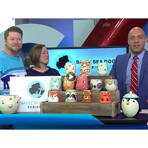 Discover the creative minds behind Salty Sea Dog Designs as they showcase their unique nautical-inspired products on Global News Calgary.