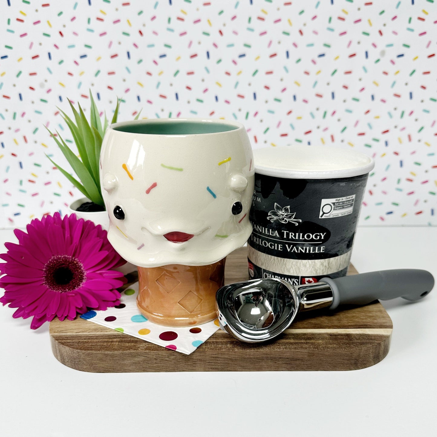 Vanilla Ice Cream Cone Mug