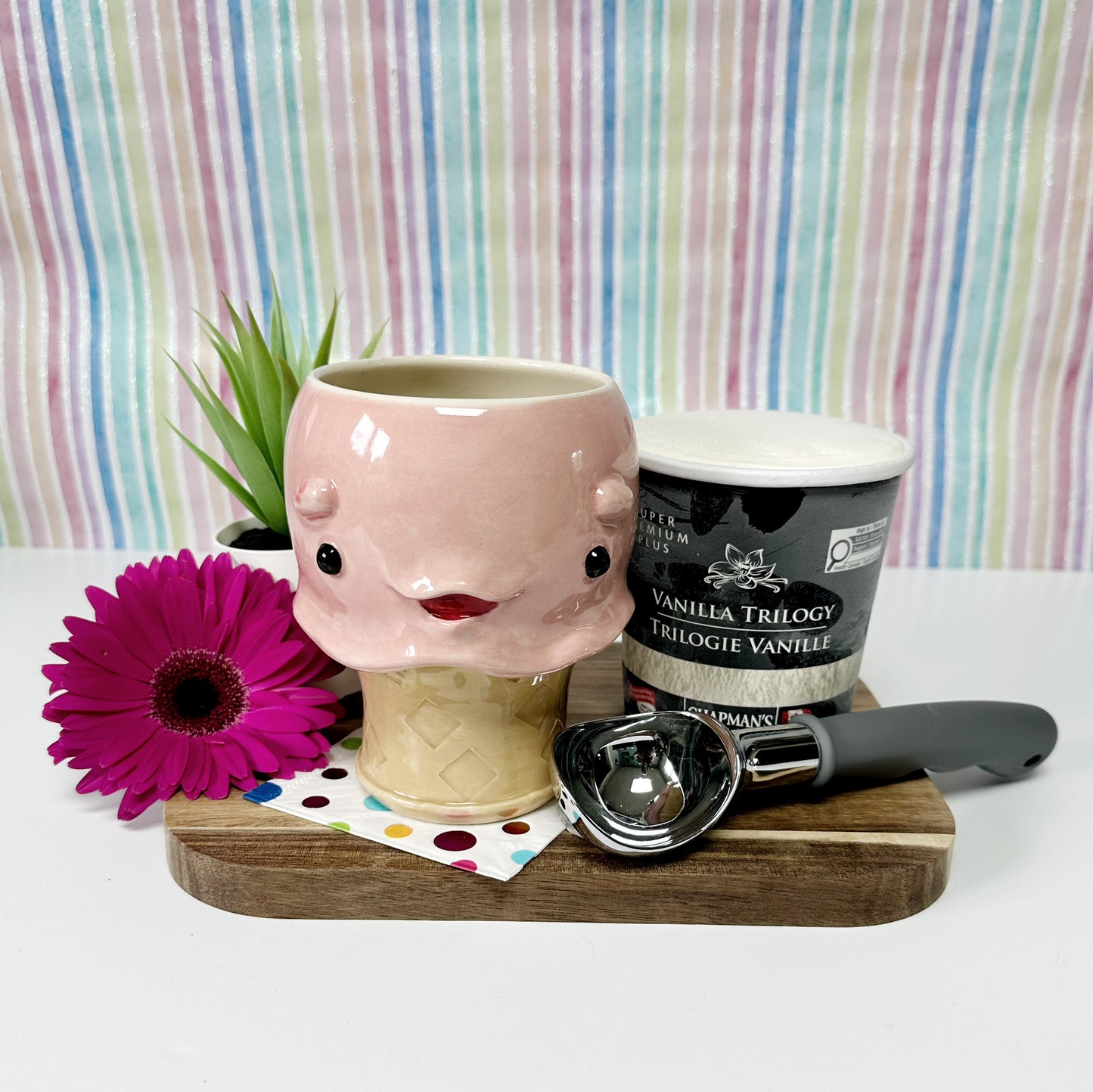 Strawberry Ice Cream Cone Mug