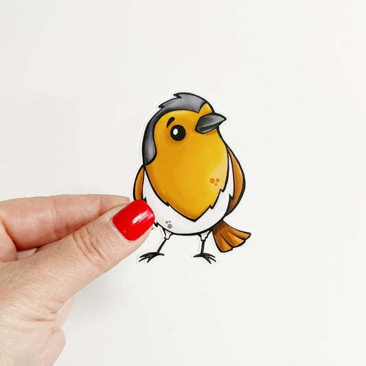 Robin Die Cut Sticker