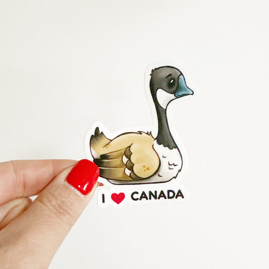 I ❤️ Canada Goose Cut Sticker
