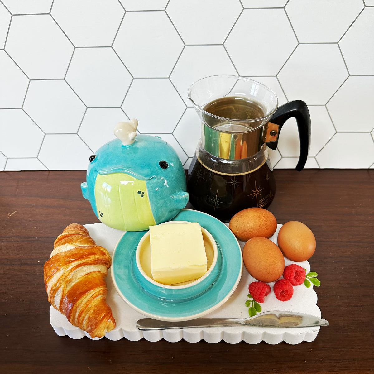 Blue Whale Butter Dish