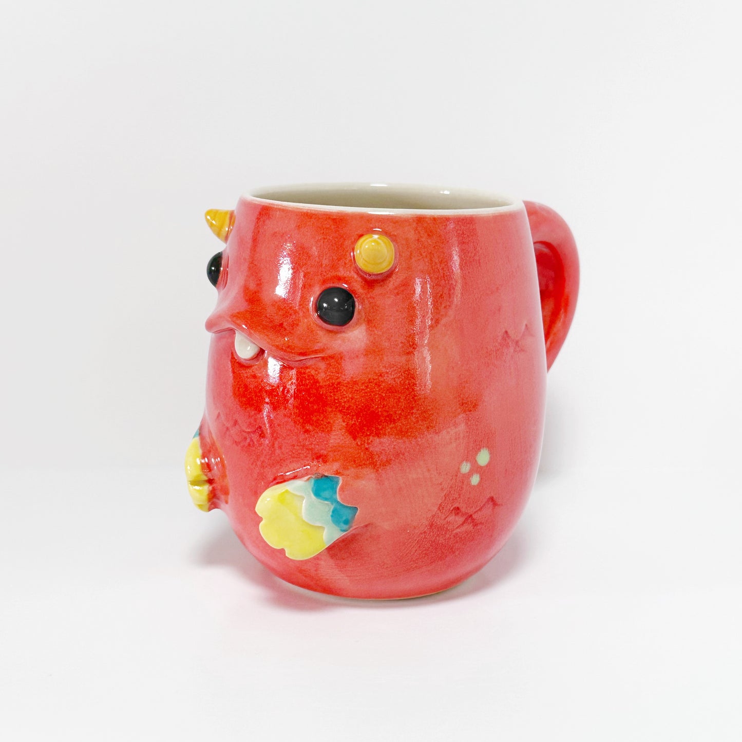 Red Monster Mug 3