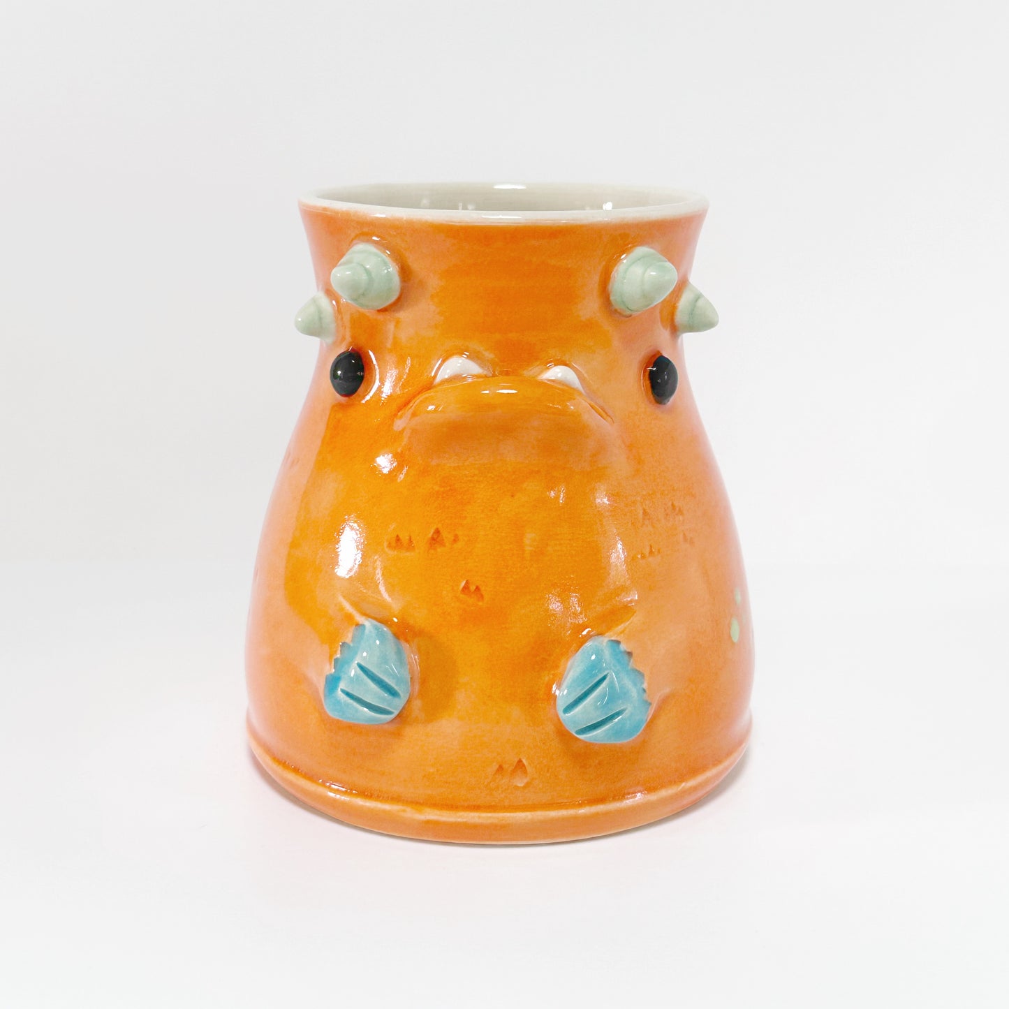 Dark Orange Monster Mug 1