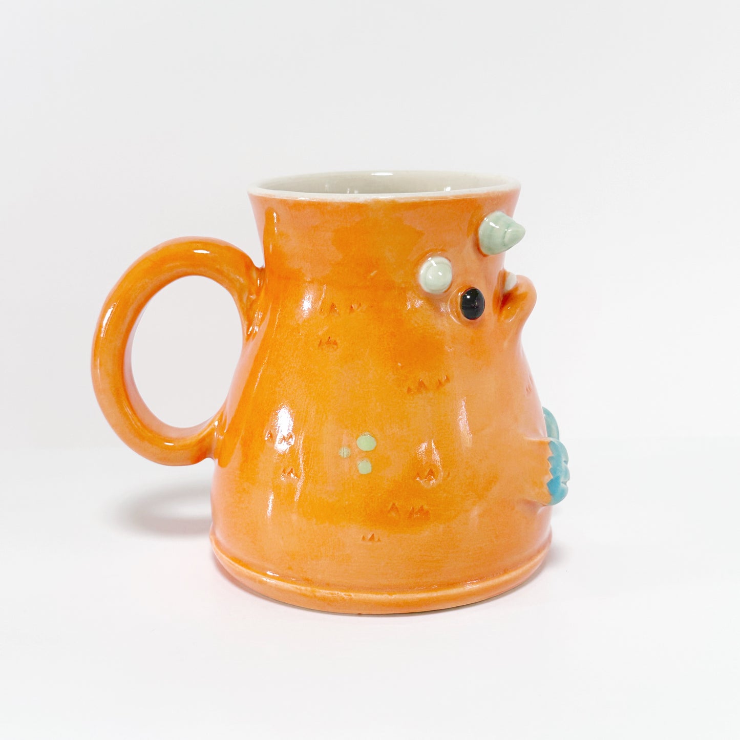 Dark Orange Monster Mug 1