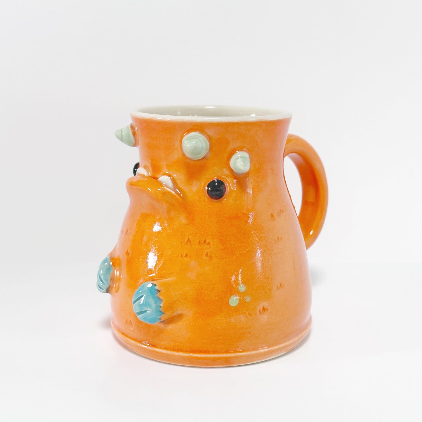 Dark Orange Monster Mug 1