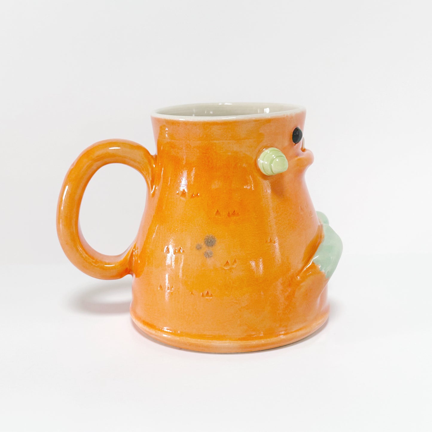 Dark Orange Monster Mug 2