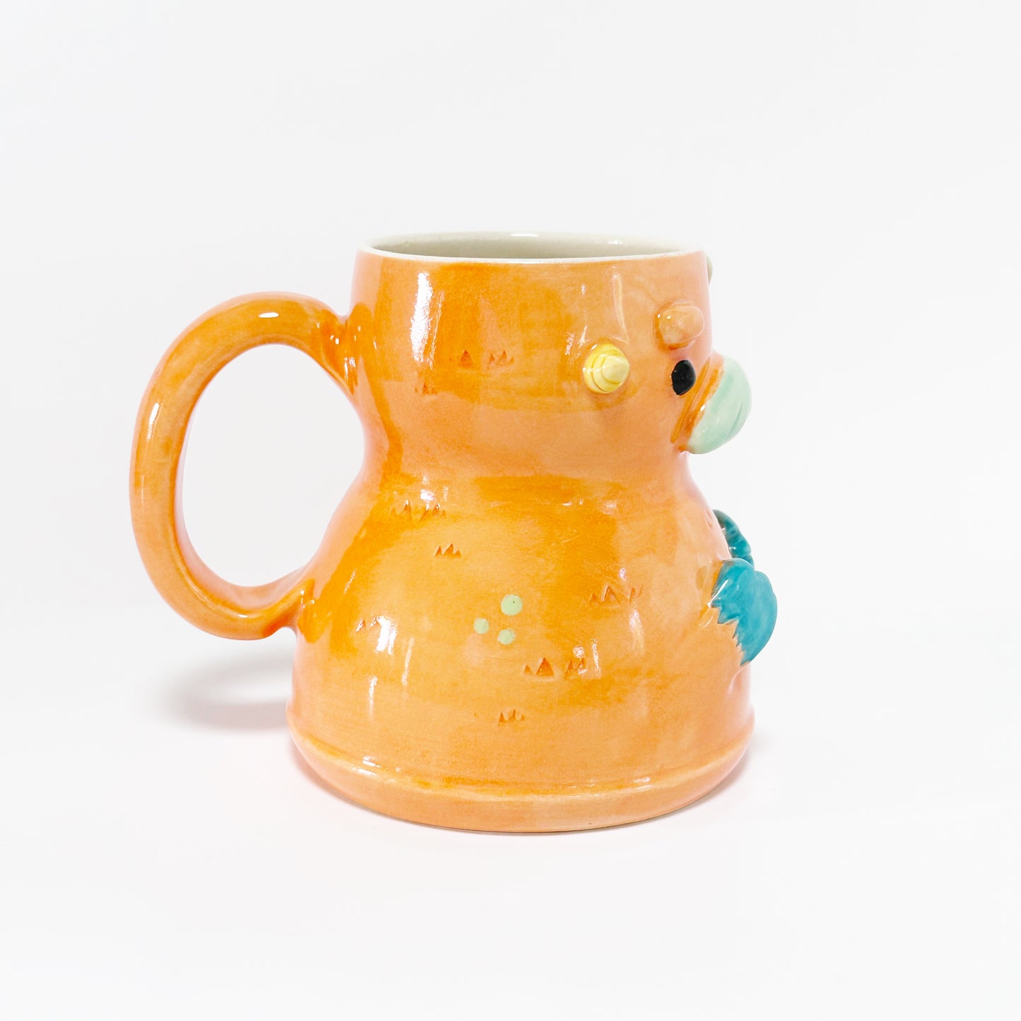 Dark Orange Monster Mug 6