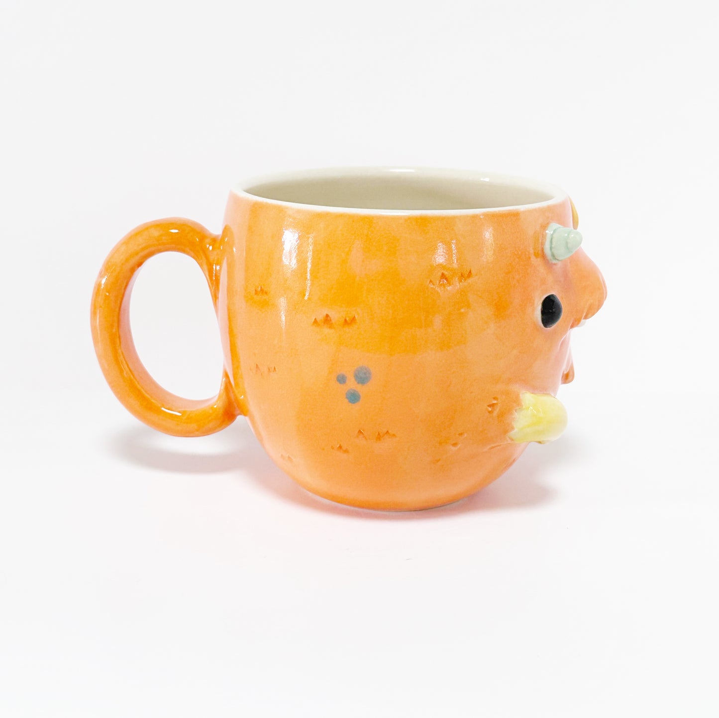Dark Orange Monster Mug 7