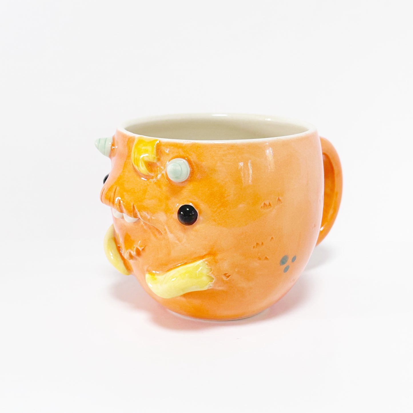 Dark Orange Monster Mug 7