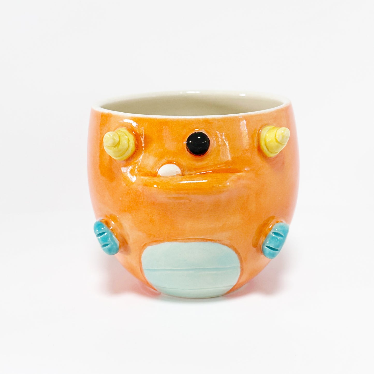 Dark Orange Monster Mug 8