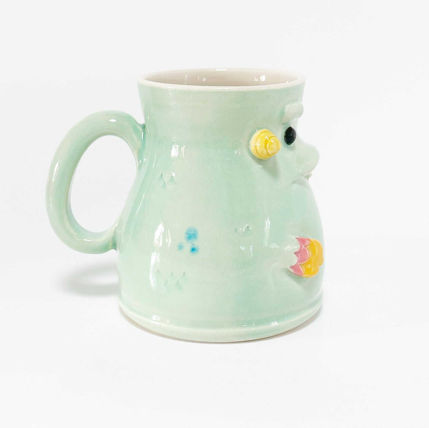 Teal Monster Mug 1