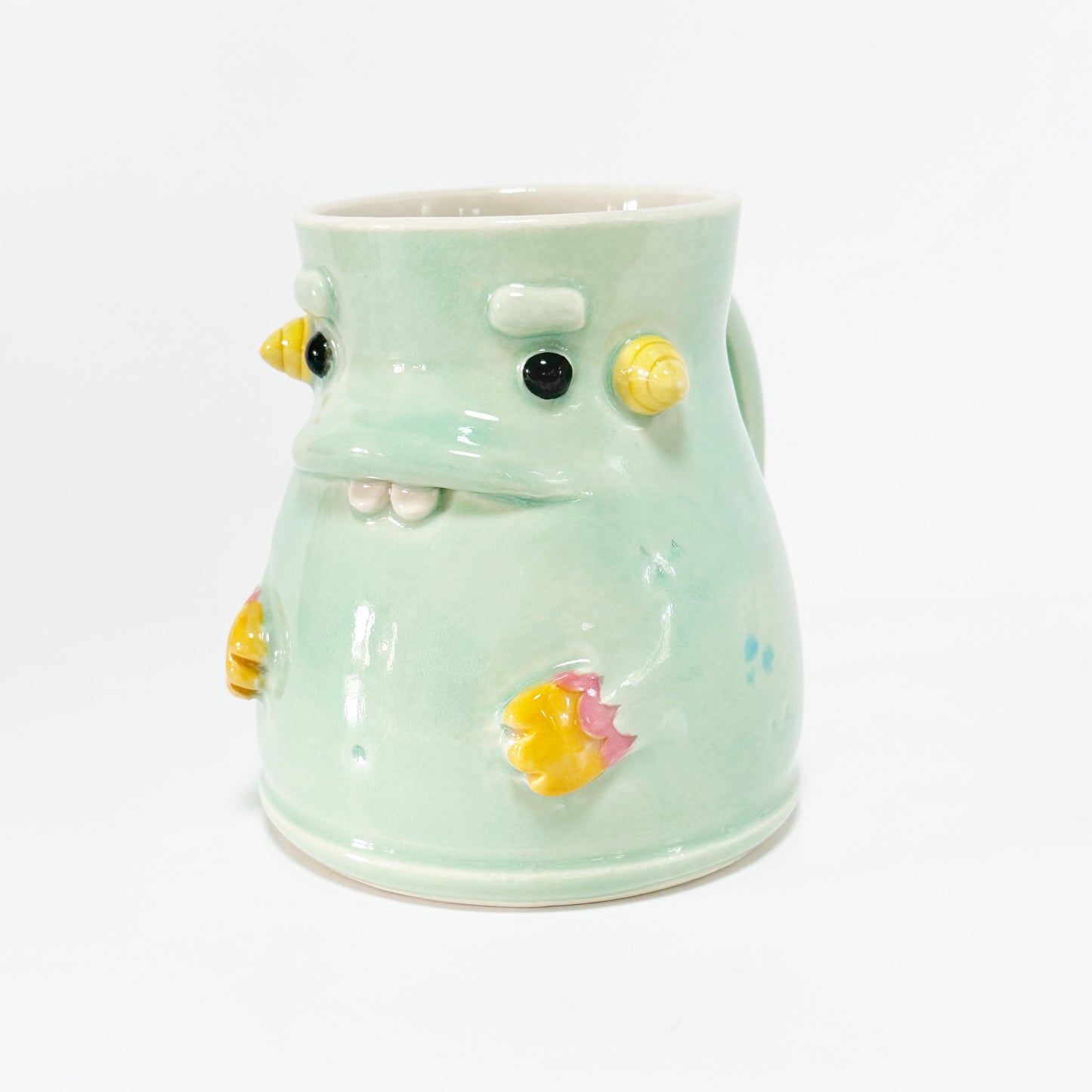 Teal Monster Mug 1