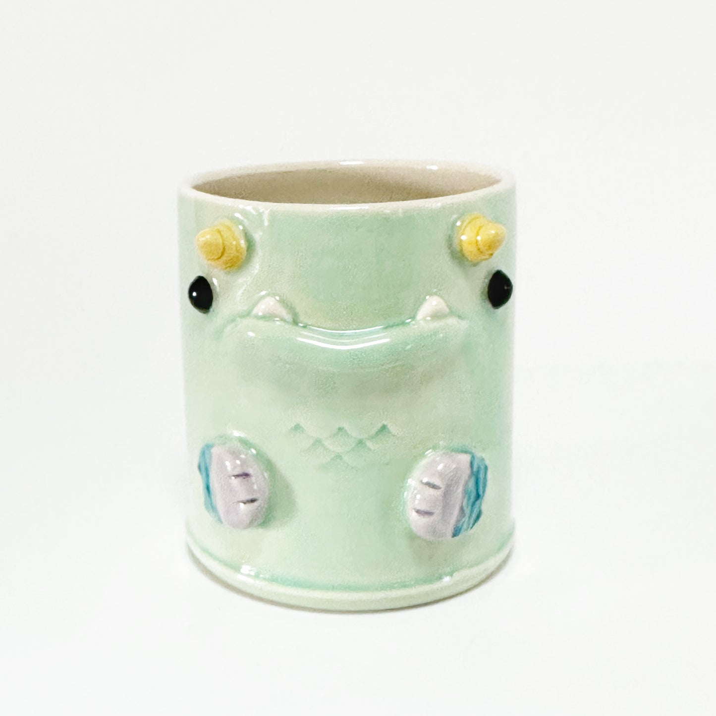 Teal Monster Mug 7