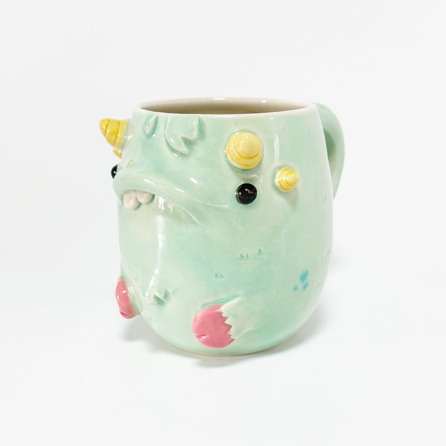 Teal Monster Mug 11