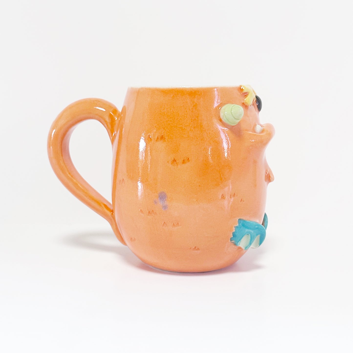 Dark Orange Monster Mug 4