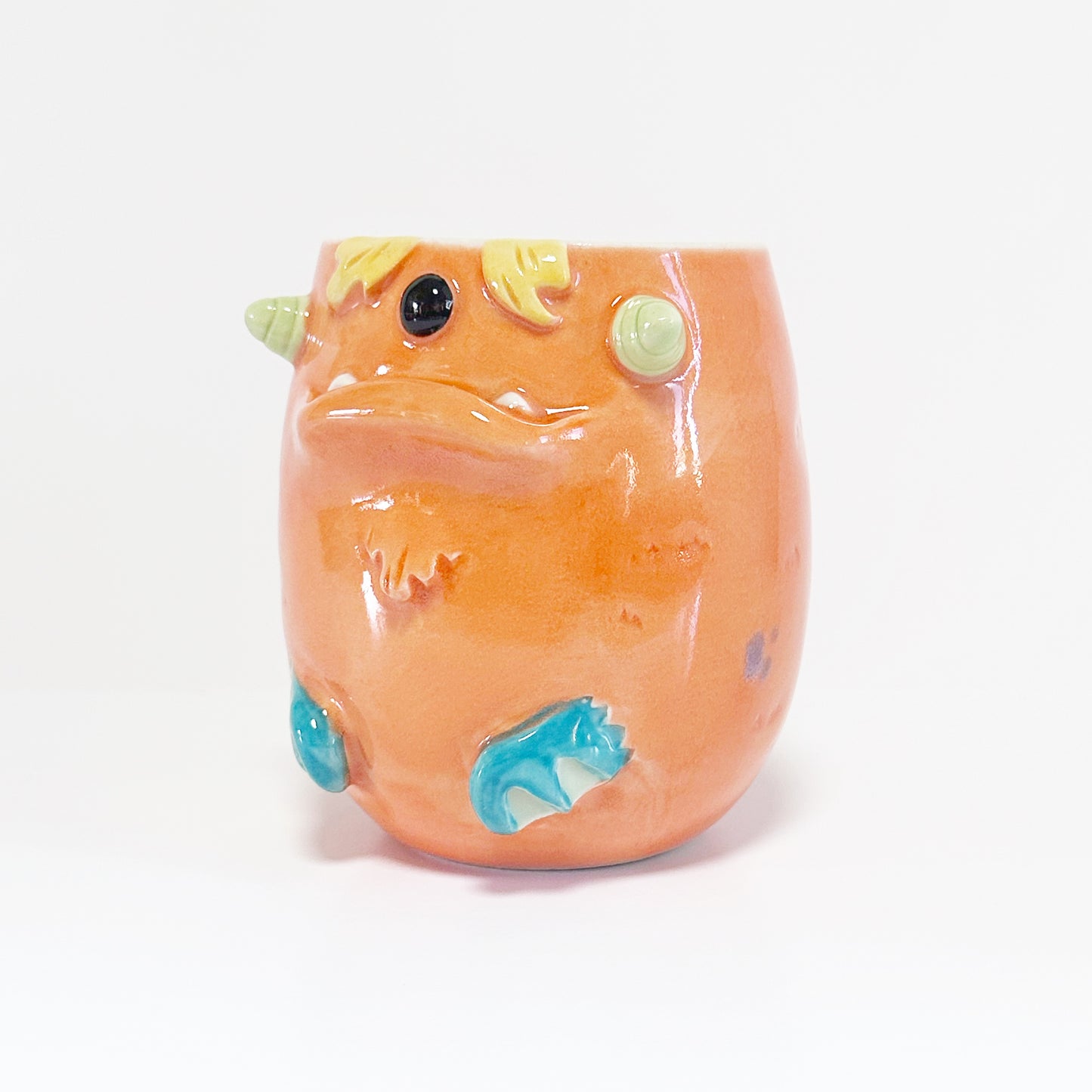 Dark Orange Monster Mug 4
