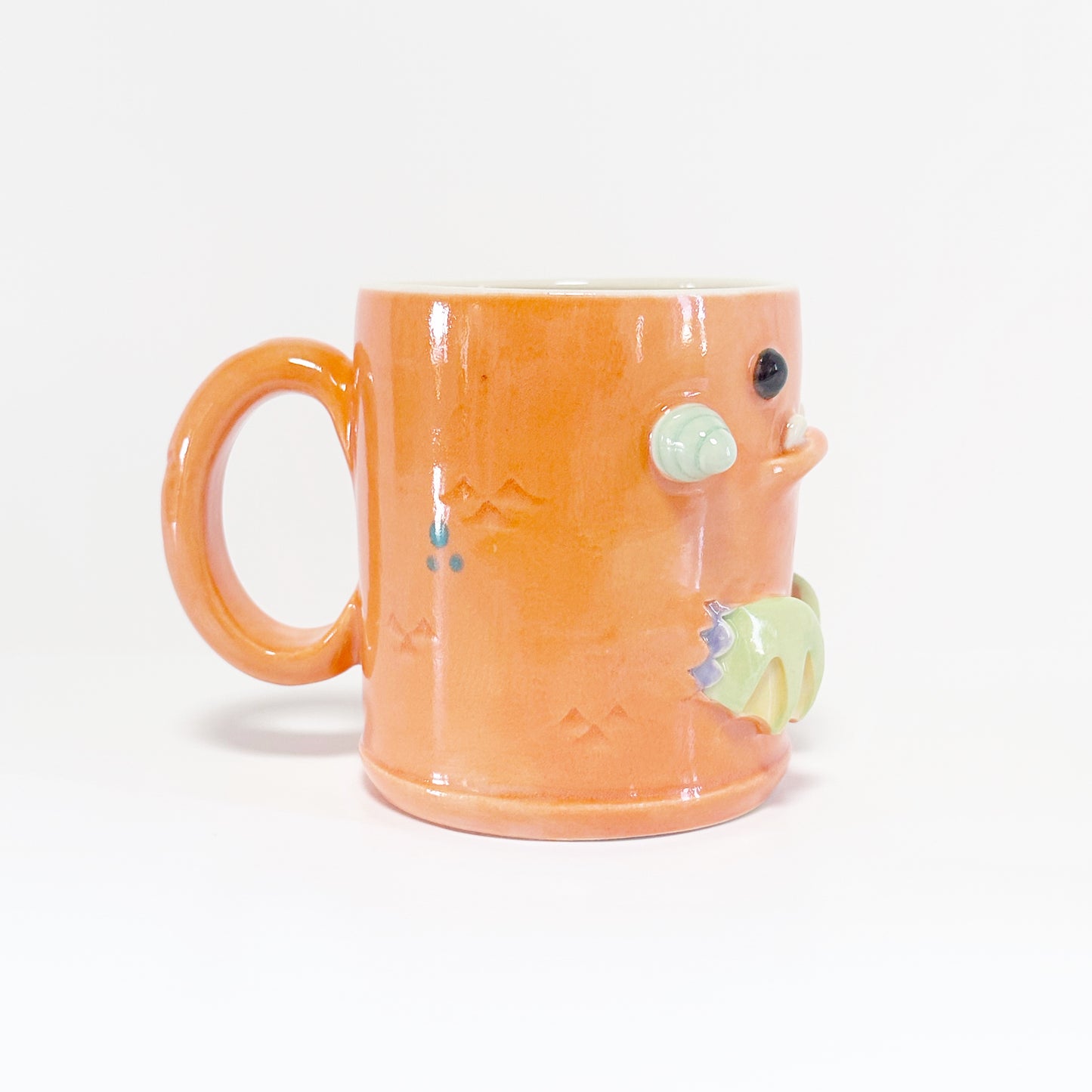 Dark Orange Monster Mug 9