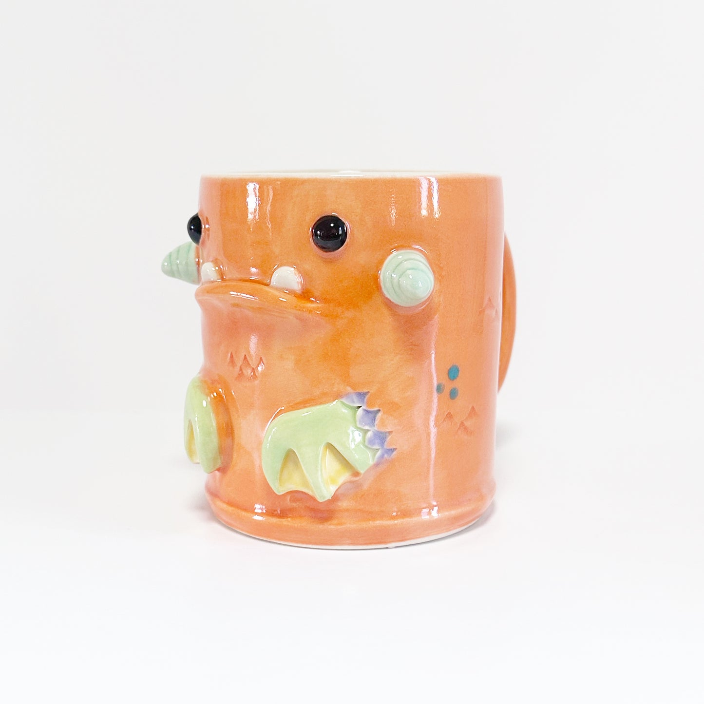 Dark Orange Monster Mug 9