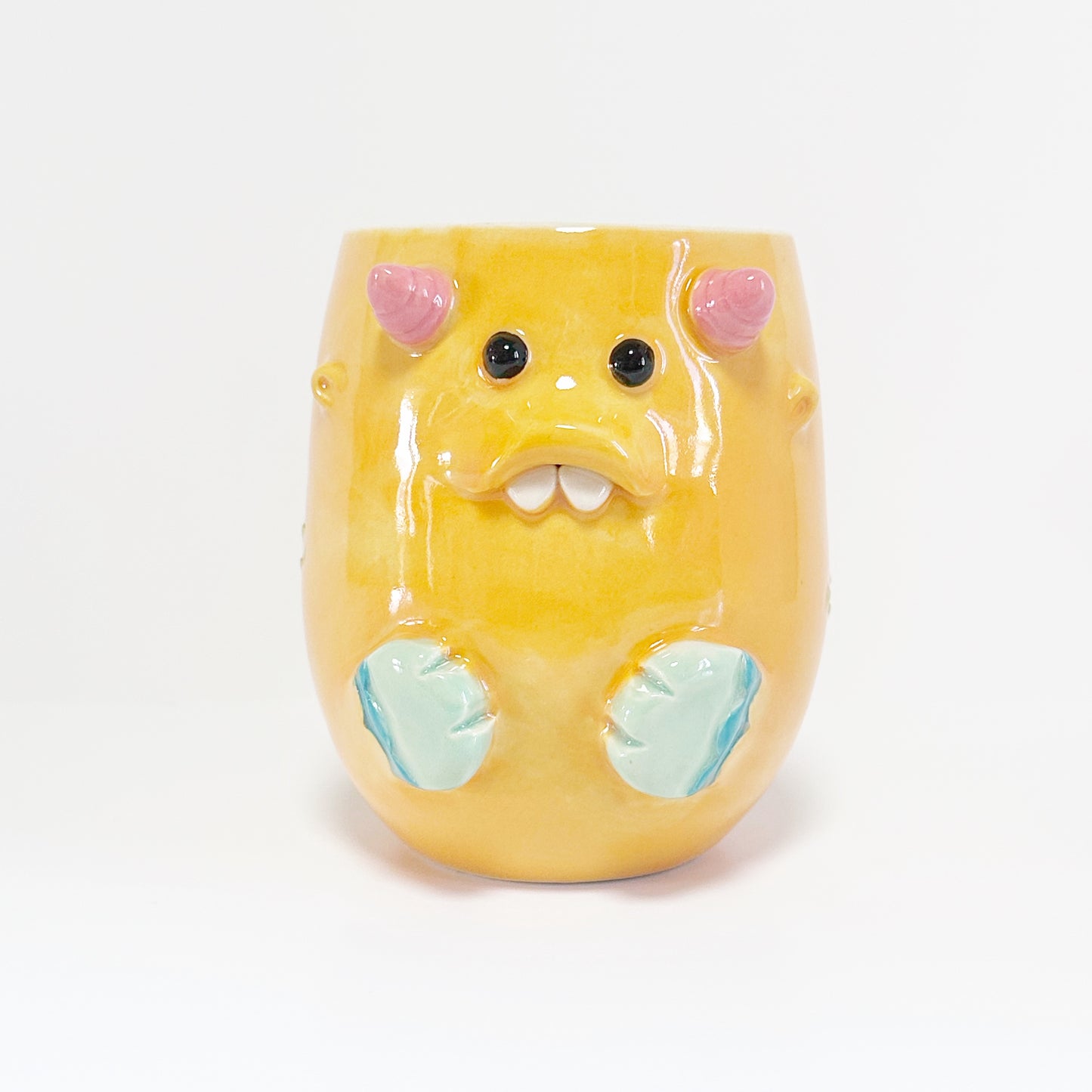 Light Orange Monster Mug 3