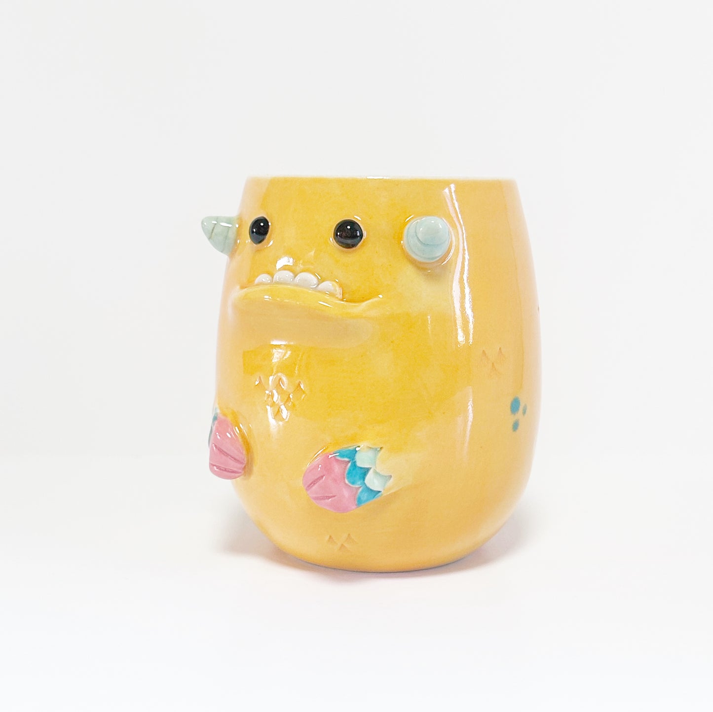 Light Orange Monster Mug 4