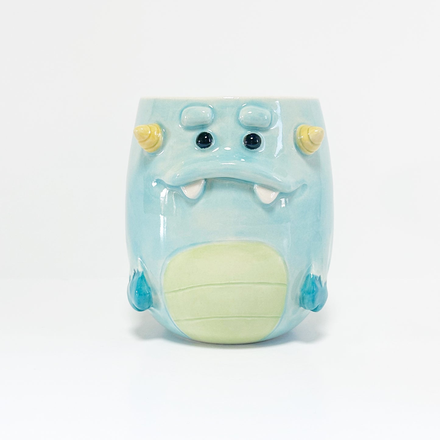 Light Blue Monster Mug 4