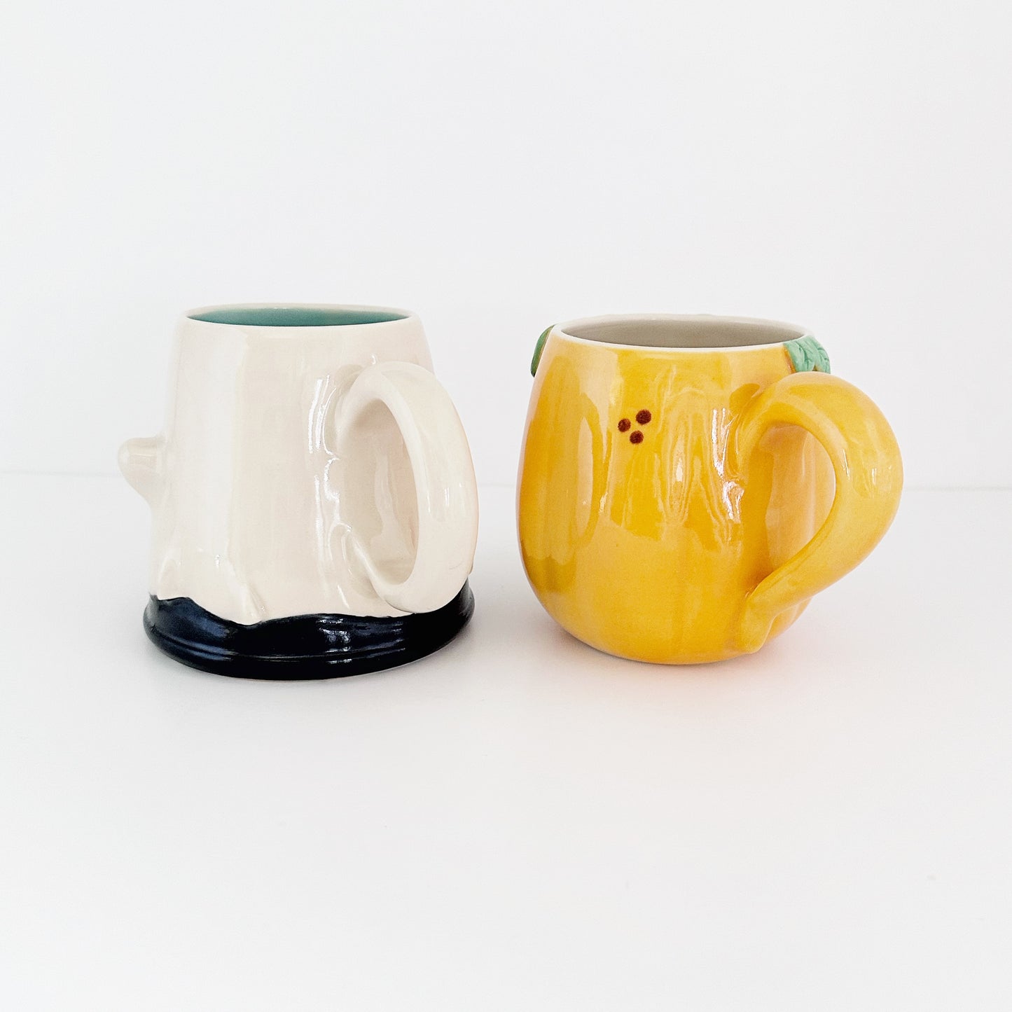 Ghost and Pumpkin Mug Set