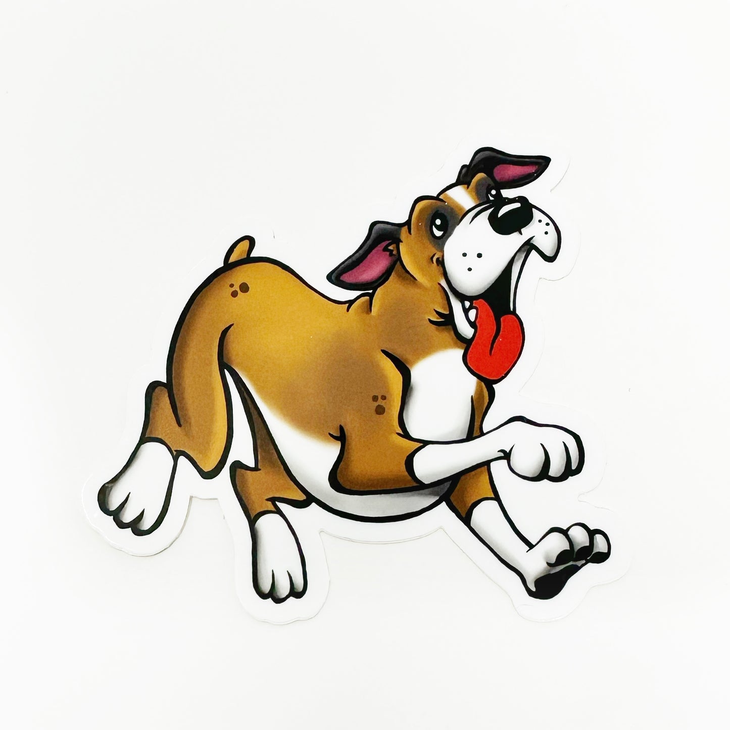 Boxer Die Cut Sticker