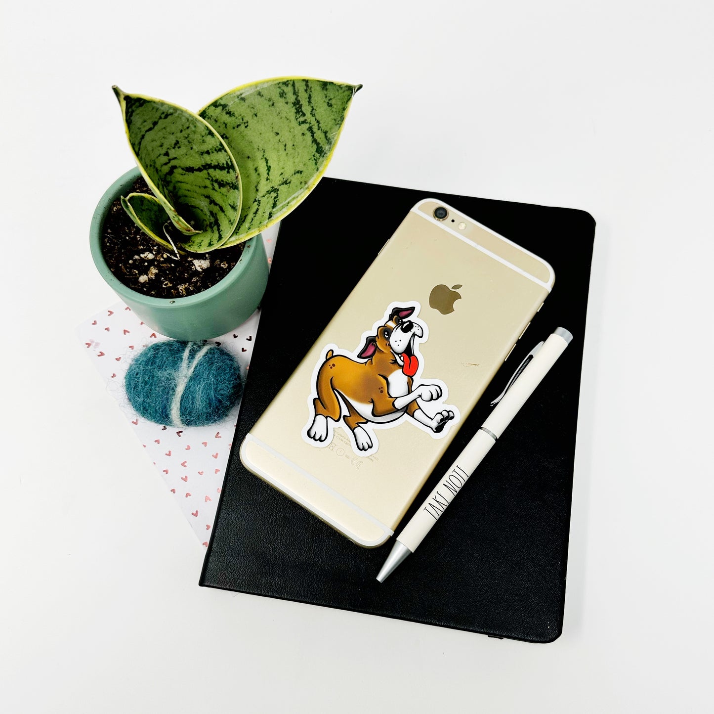 Boxer Die Cut Sticker