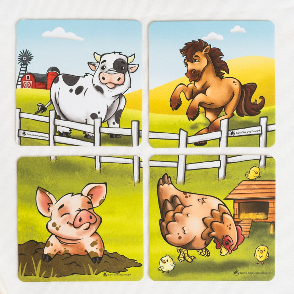 Farmyard Coaster Set