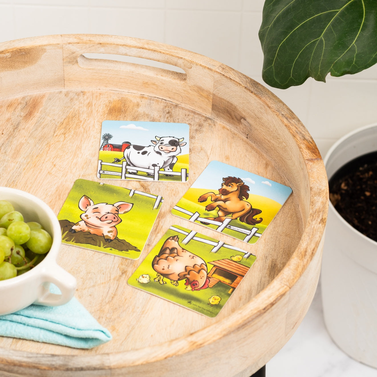 Farmyard Coaster Set
