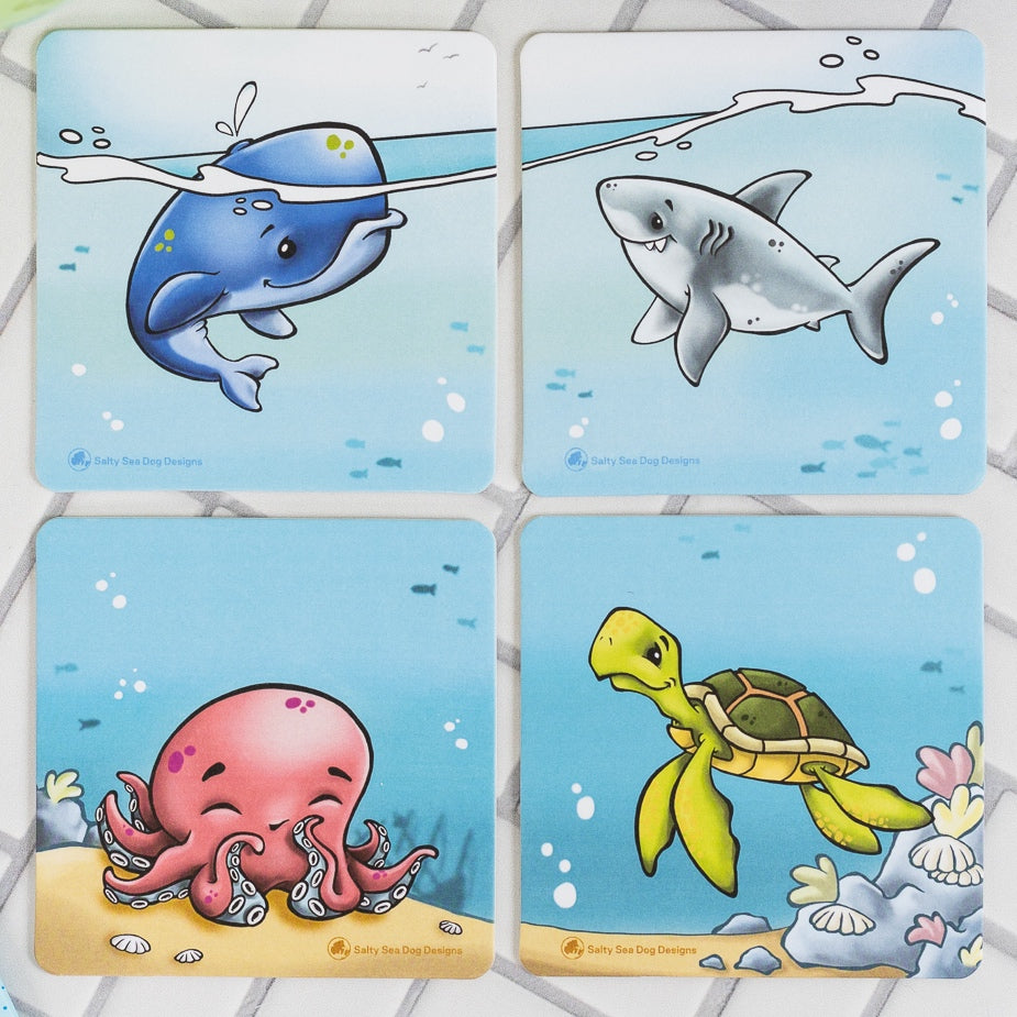 Ocean Adventure Coaster Set