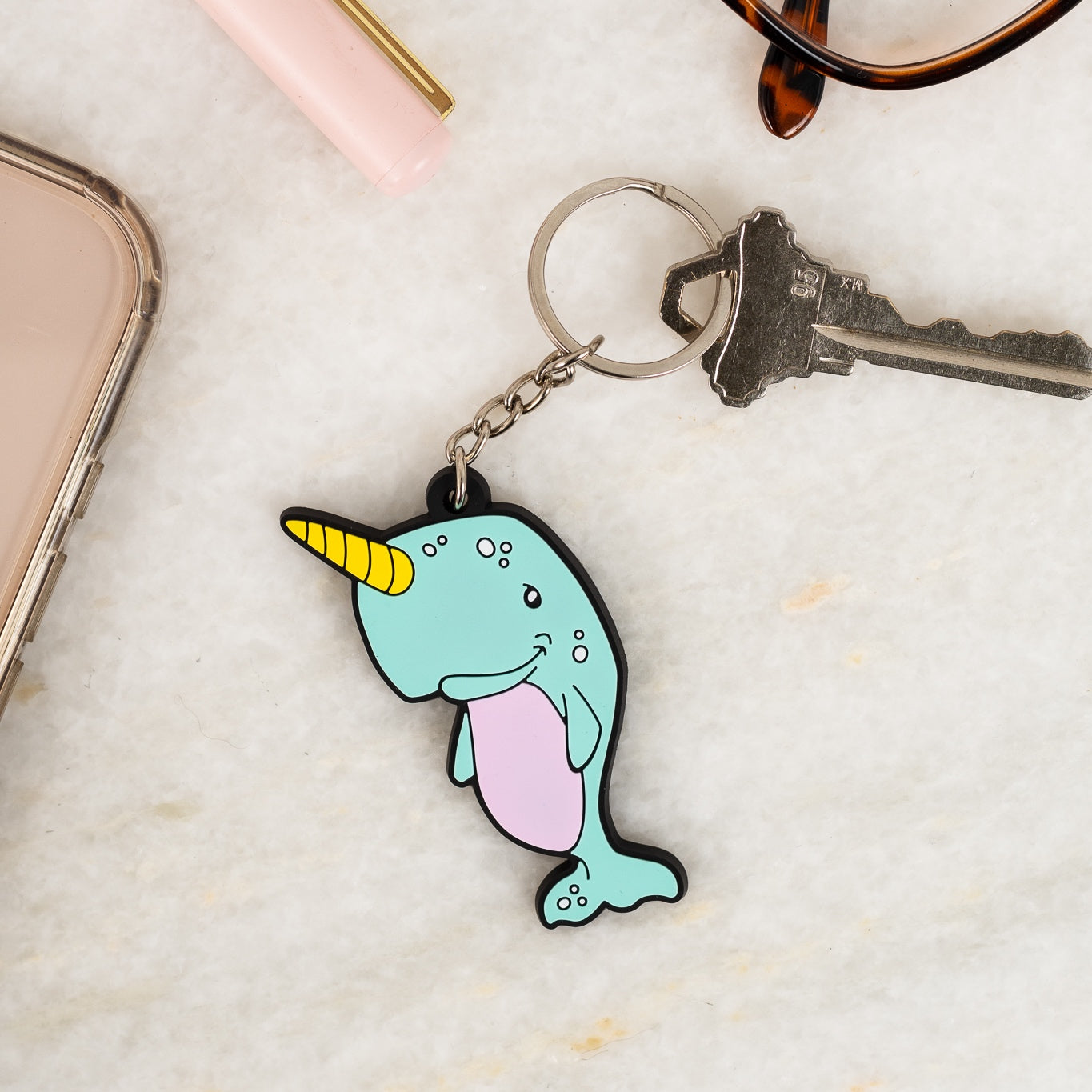 Narwhal Keychain