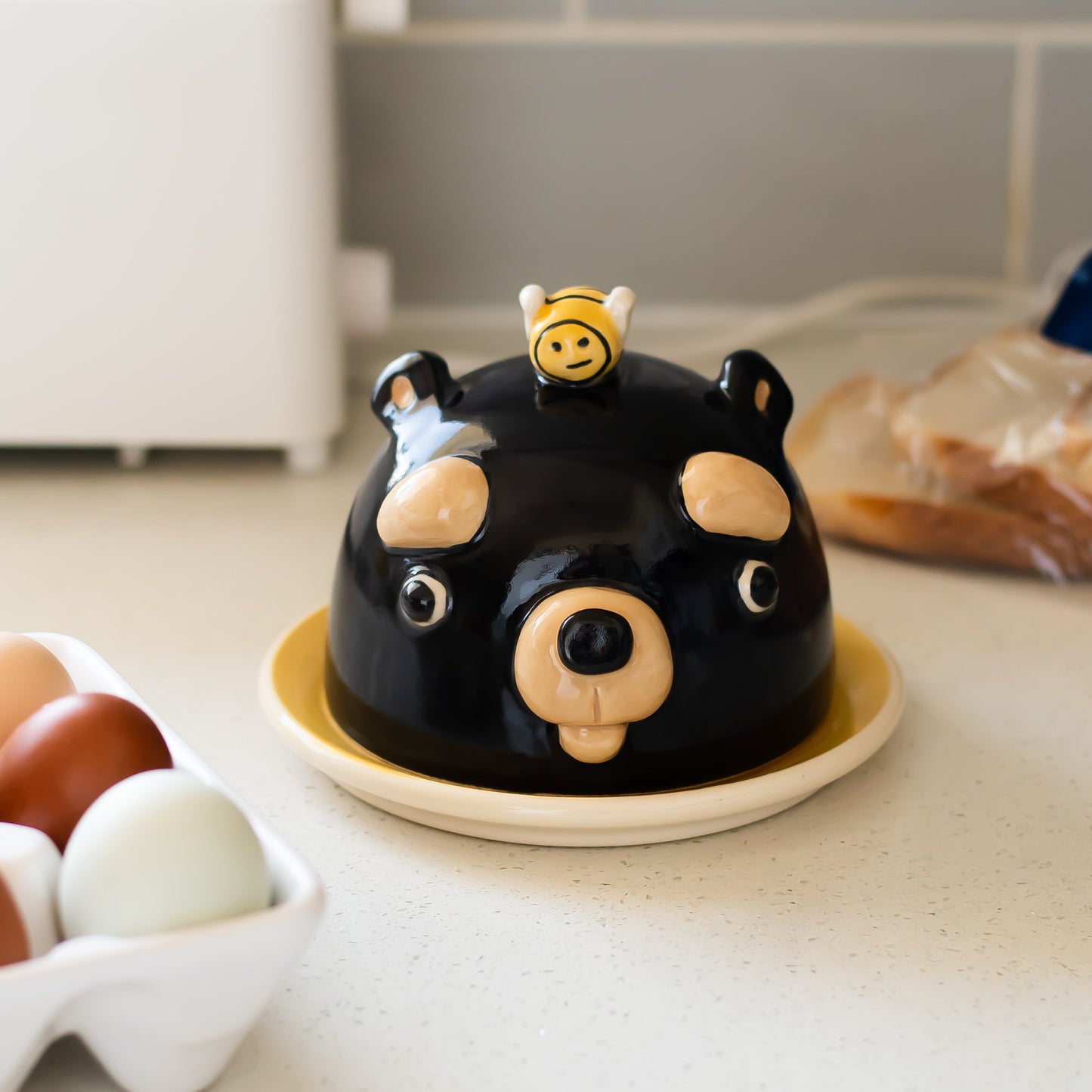 Bear Butter Dish