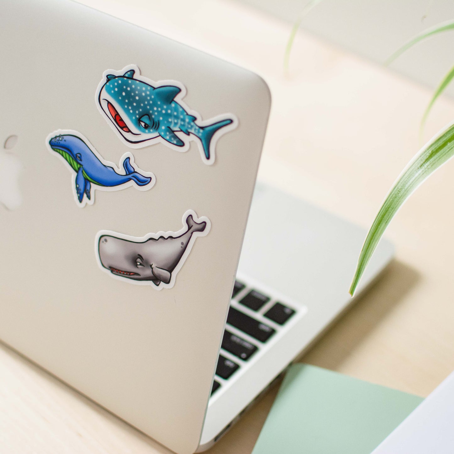 Blue Whale Die Cut Sticker
