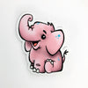 Elephant Die Cut Sticker