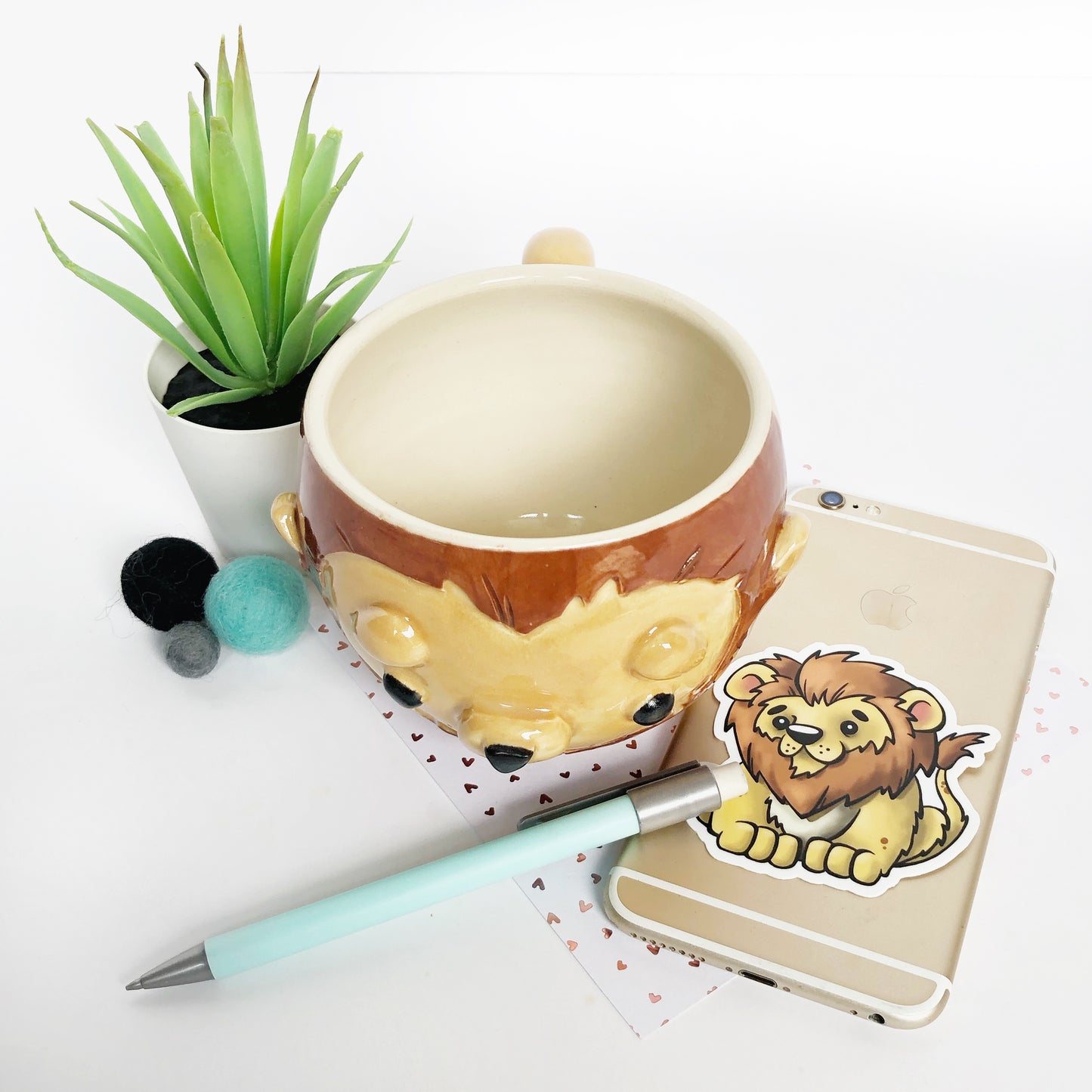 Lion Die Cut Sticker