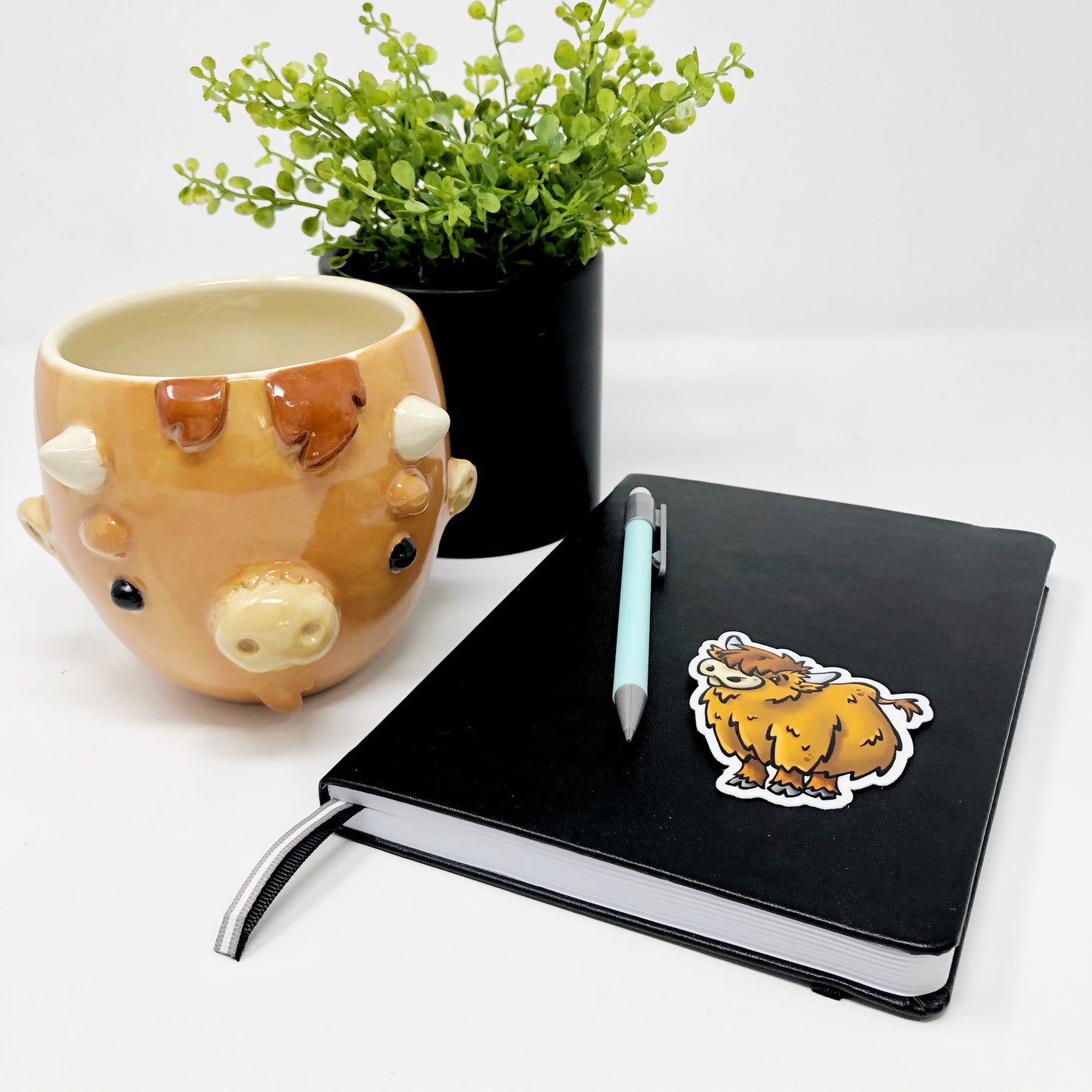 Highland Cow Die Cut Sticker