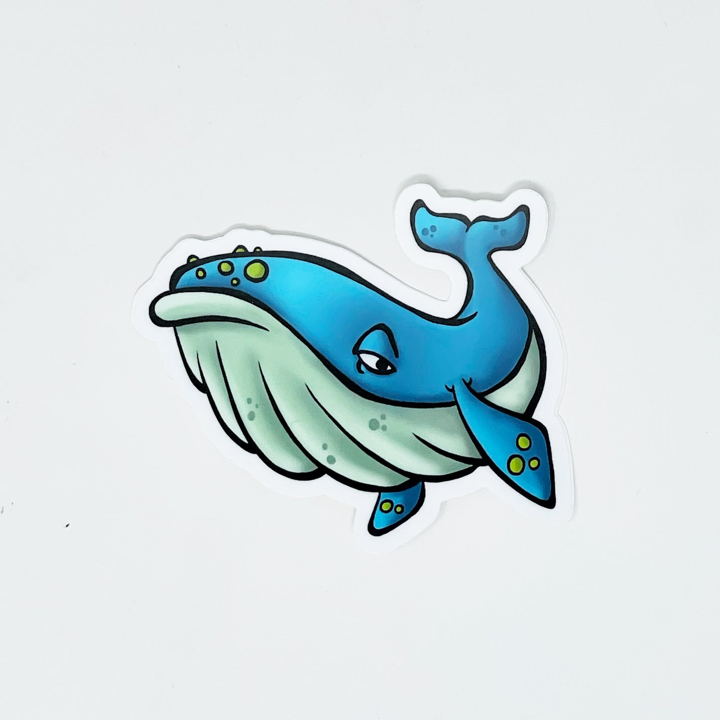 Blue Whale Die Cut Sticker