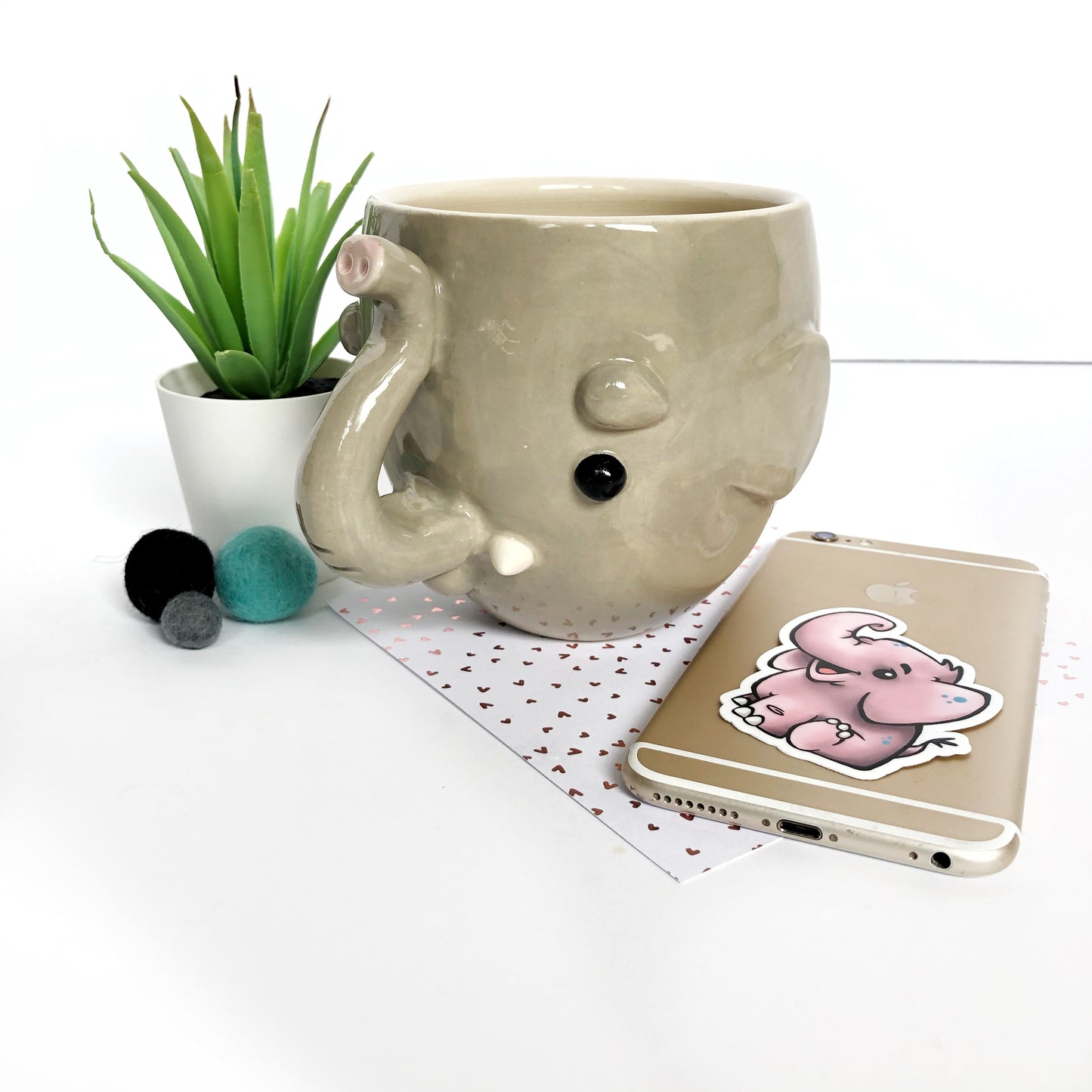 Elephant Die Cut Sticker