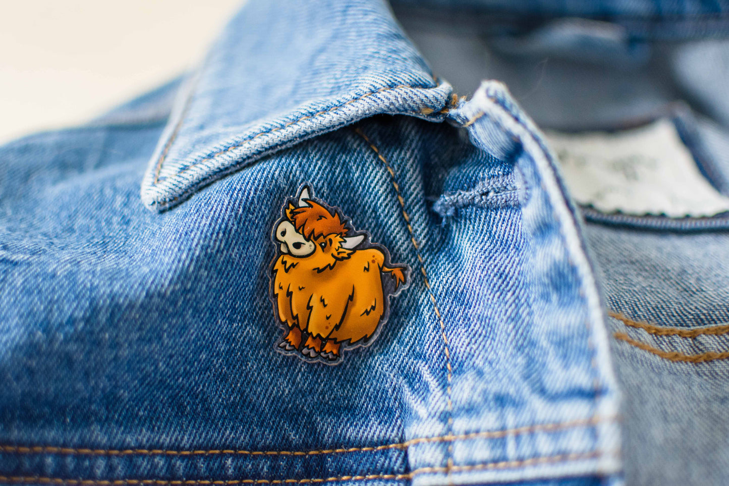 Highland Cow Pin