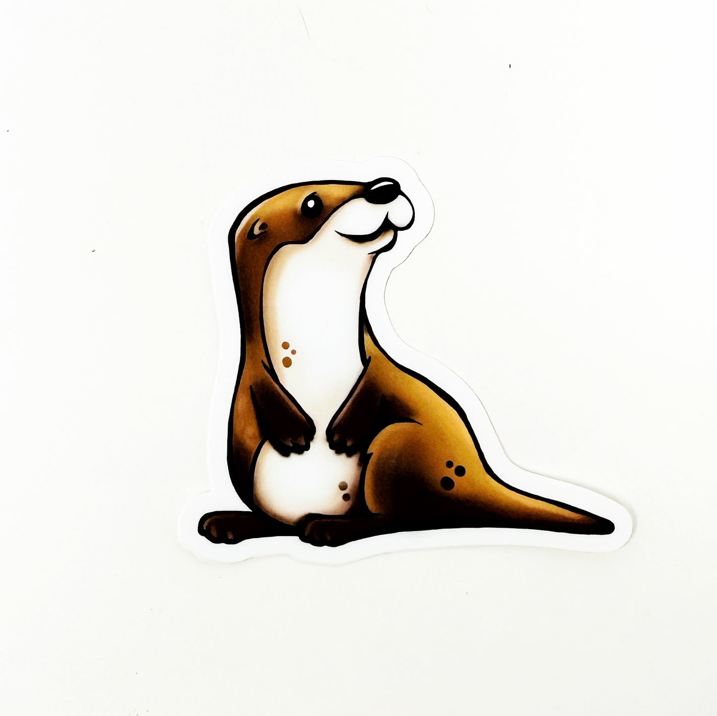 River Otter Die Cut Sticker