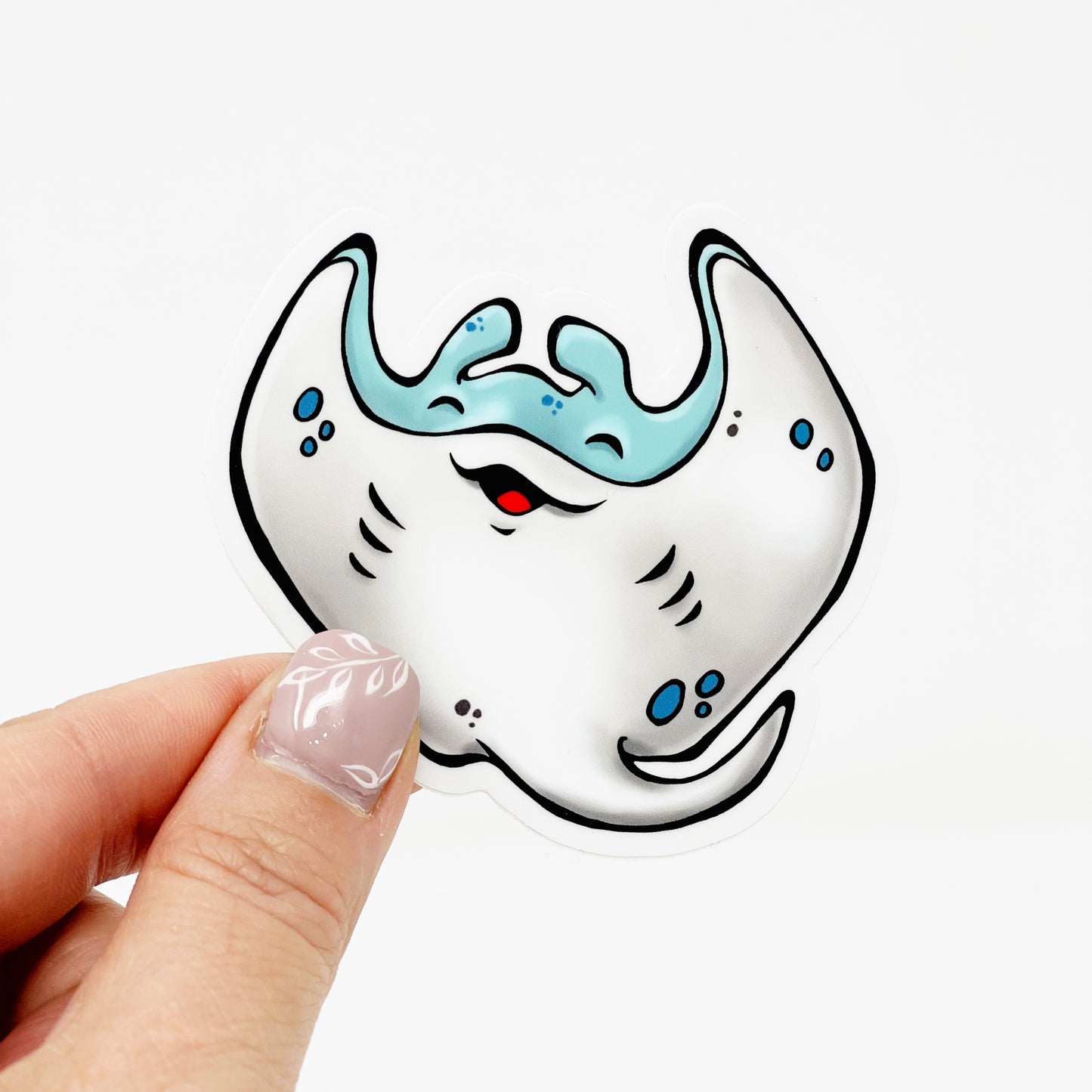 Manta Ray Die Cut Sticker