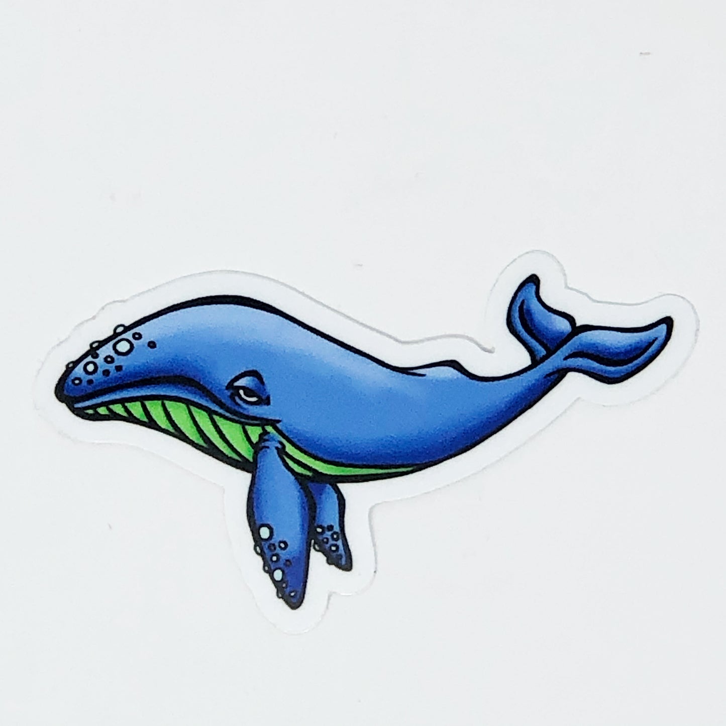 Blue Whale Die Cut Sticker