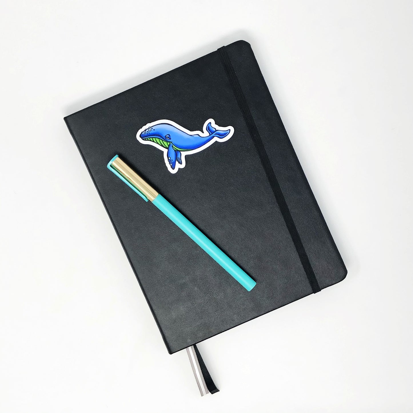 Blue Whale Die Cut Sticker