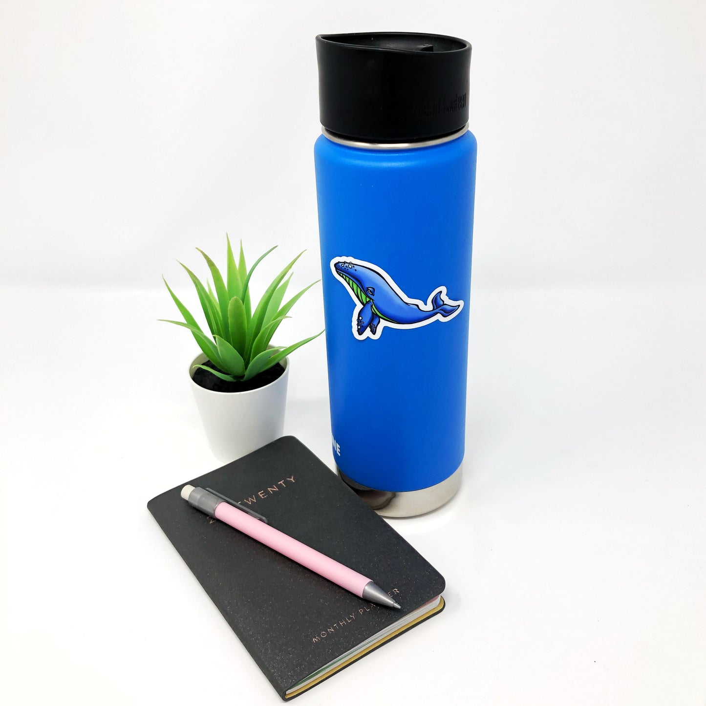 Blue Whale Die Cut Sticker