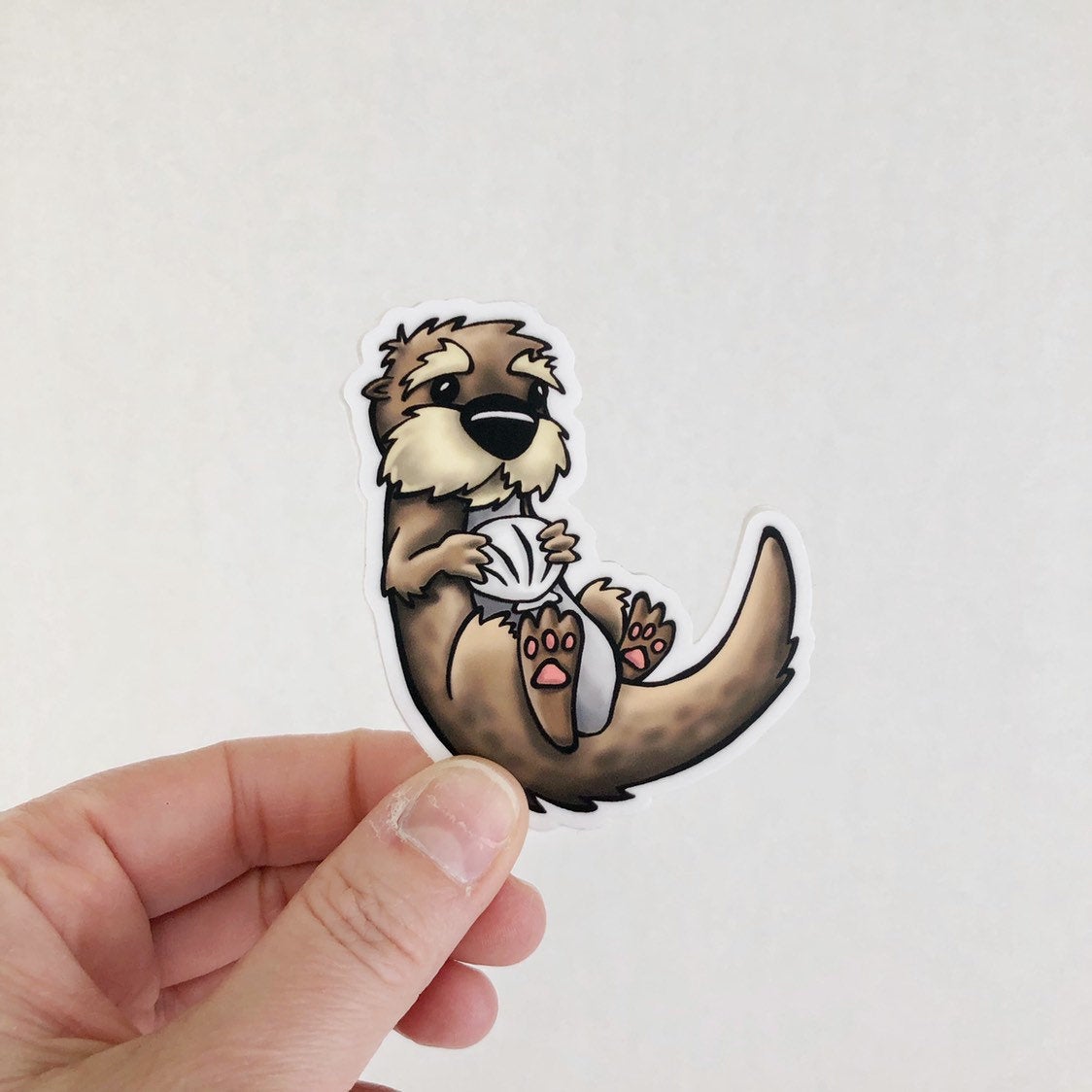 Otter Die Cut Sticker