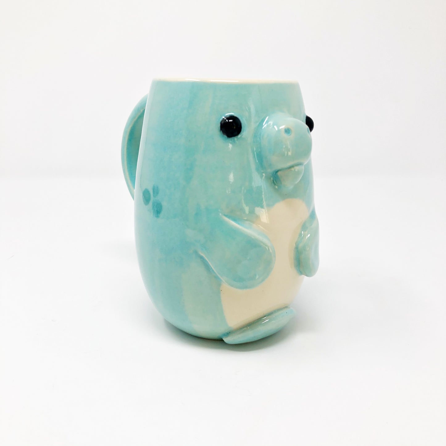 microwave safe handmade manatee coffee mug