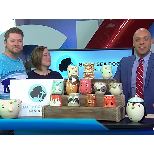 Discover the creative minds behind Salty Sea Dog Designs as they showcase their unique nautical-inspired products on Global News Calgary. 