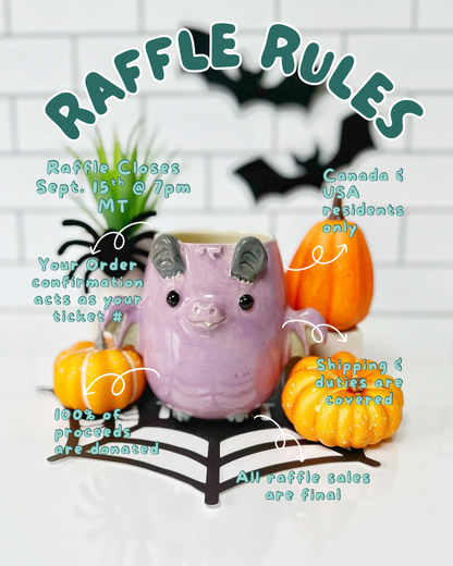Imagination Library Raffle (Purple Bat & Pumpkin)